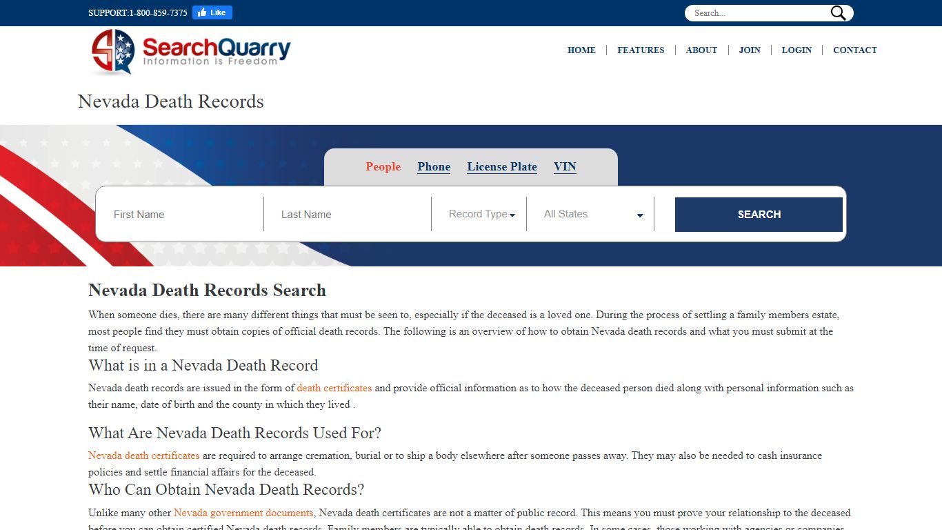 Free Nevada Death Records | Enter a Name to View Nevada ...